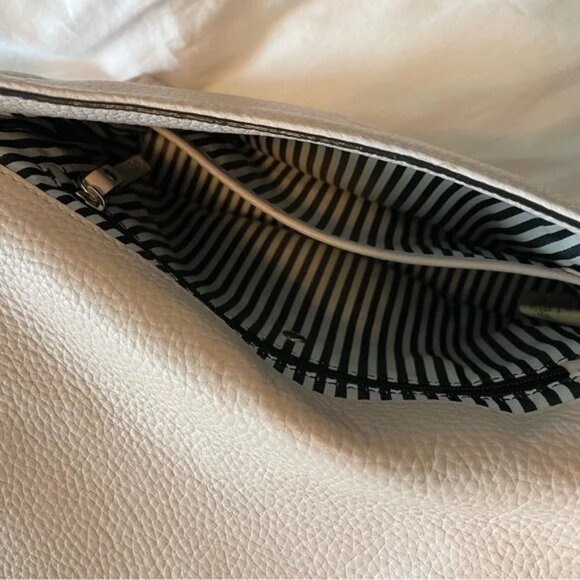 Kate Spade Pebbled Leather Crossbody Purse - Cream/Blush Crossbody Bag - Picture 8 of 8